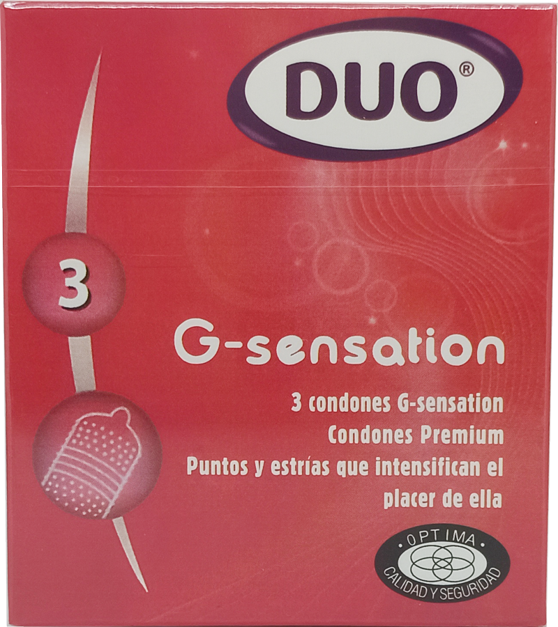 Condones G-Sensation DUO 3 Unidades