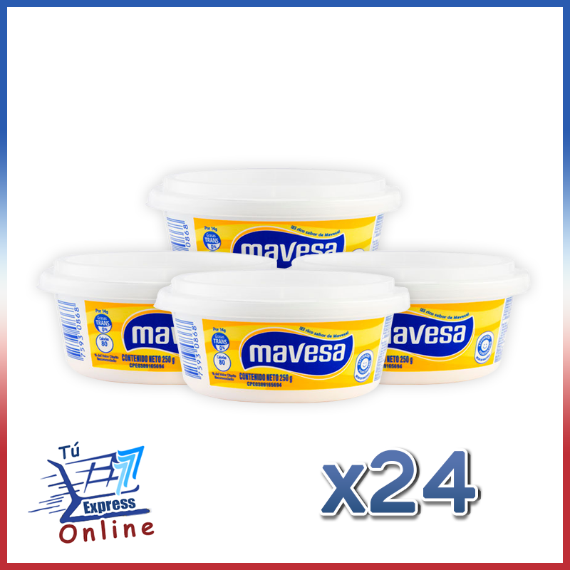 Caja Margarina Mavesa 250 g x 24 Unidades