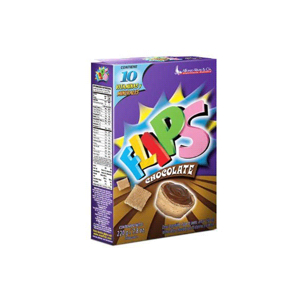 Cereal Flips de Chocolate 220 g Alfonzo Rivas