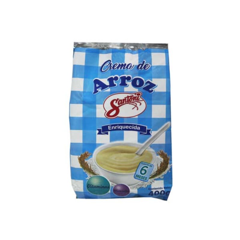 Crema de Arroz +6 meses Santoni 400g