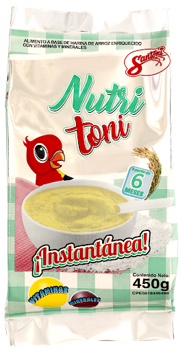 Nutri Toni Crema de Arroz Instantánea 450 g Alimentos Santoni