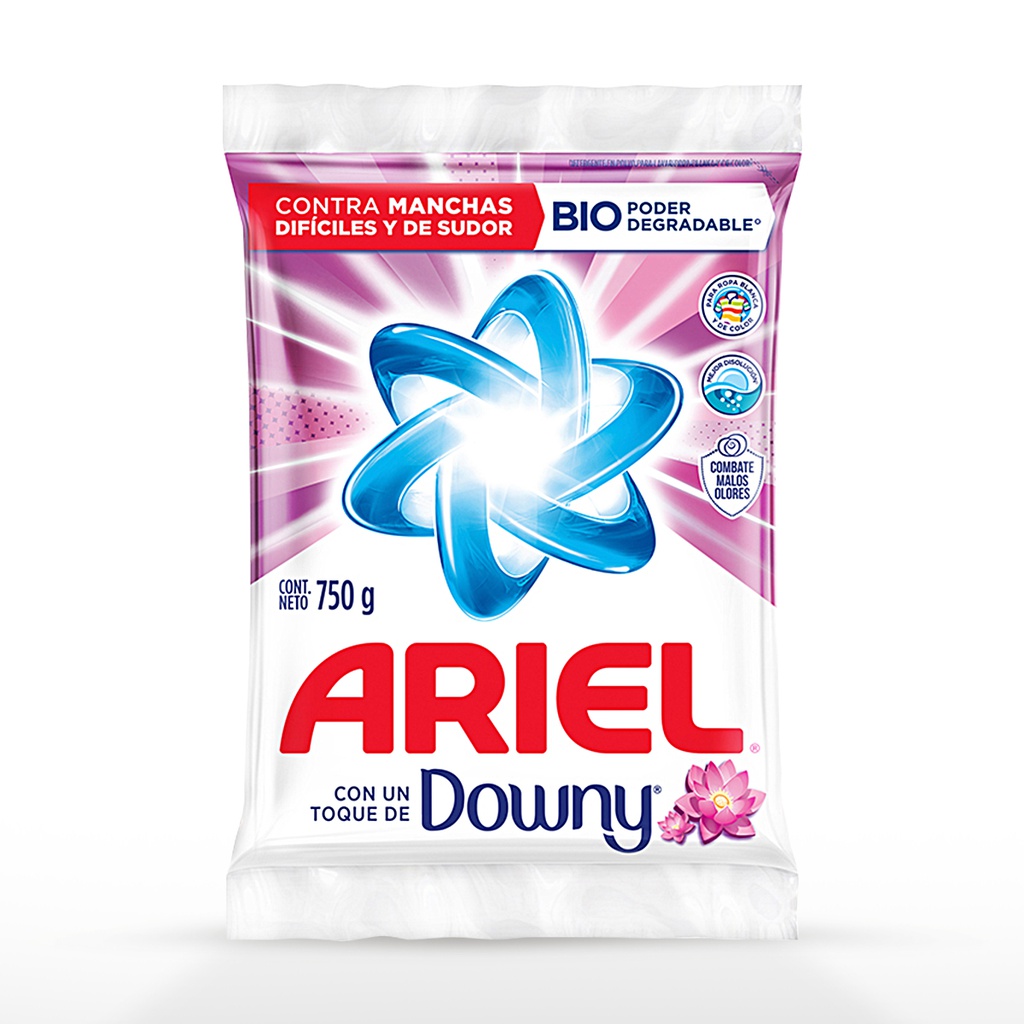 Detergente en Polvo Ariel con un toque de Downy 750g