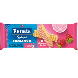 [7896022204952] Galleta Wafer Morango 115gr Renata