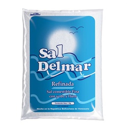 [7595159000085] Sal Comestible Fina con Yodo y Flúor Delmar 1KG