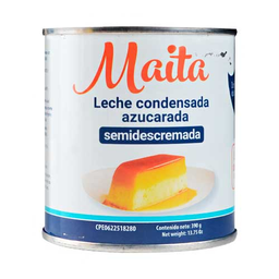 [7592396003763] Leche Condensada Azucarada Semidescremada Maita 390gr