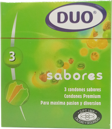 [4005800254994] Condones Sabores DUO 3 Unidades