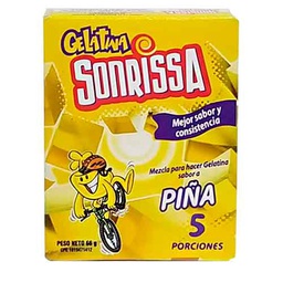 [7591112462167] Gelatina de Piña Sonrissa 66g