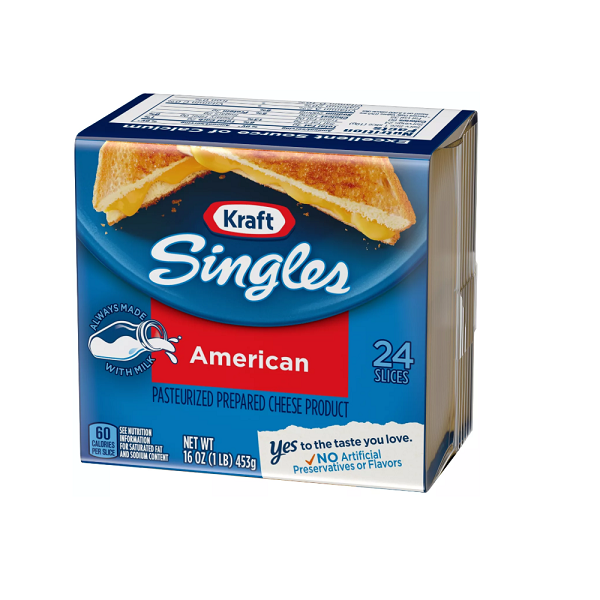 Queso Americano Kraft 24 Slices