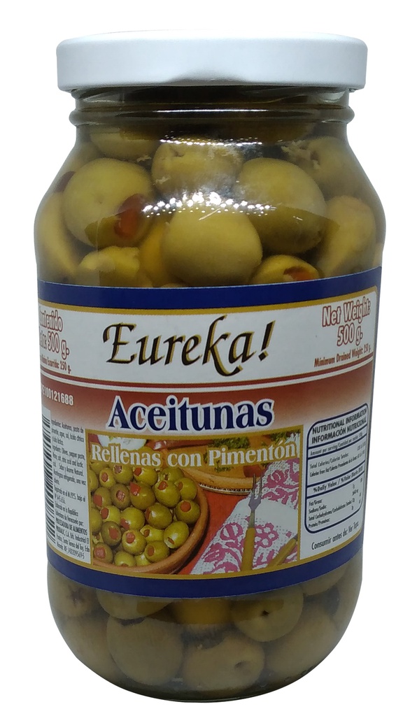 Aceitunas Rellenas con Pimentón Eureka! 500 g