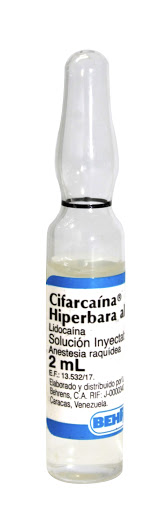 Cifarcaína Hiperbera al 5%/2ml ampolla BEHRENS