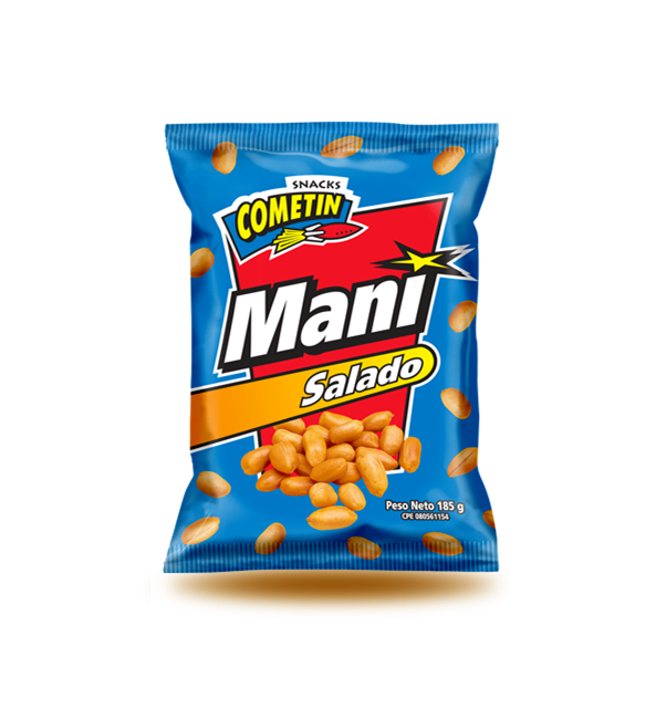 Maní Salado Snacks Cometin 185 g