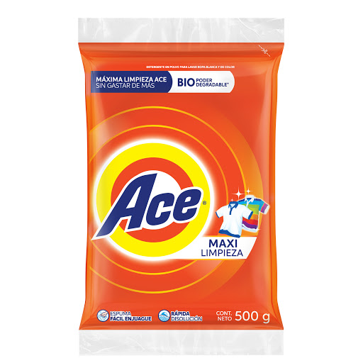 Detergente en Polvo Maxi Limpieza Ace 500 g