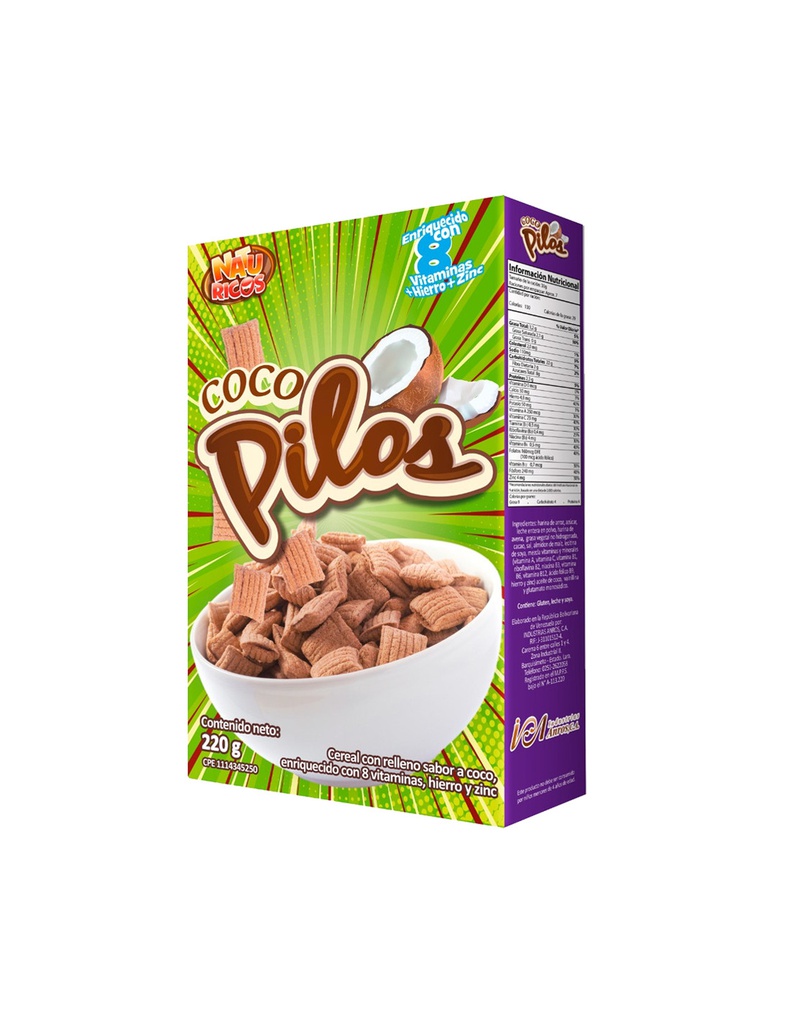 Cereal Relleno Coco Pilos 220g