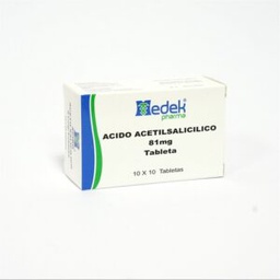 [000624] Acido Acetilsalicílico 10x10 tabletas medik pharma (Blister)  81mg
