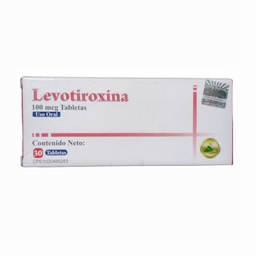 [003815] Levotiroxina 100mg x 30 Tabletas DAC55