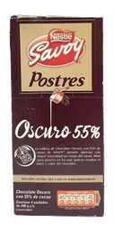 [7591016855096] Chocolate oscuro 55% Postres Savoy Nestle 200 g